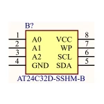 آی سی حافظه EEPROM سریال SMD AT24C32D
