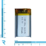 باتری لیتیوم پلیمر 3.7 ولت 600mAh سایز 802035