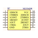 آی سی تایمر NE556 SMD