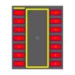 آی سی تایمر NE556 SMD