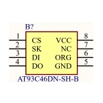 آی سی حافظه EEPROM سریال SMD AT93C46DN