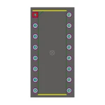 وارنیش آبی سایز 1