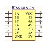 آی سی گیت OR دو ورودی SN74LS32N