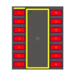 آی سی بافر 3 حالته SN74HC125DR