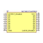 آی سی لچ D شماره SMD 74HC573