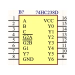 آی سی بافر HC 74238 SMD
