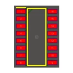 آی سی بافر HC 74238 SMD