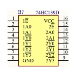 آی سی بافر 74HC139D SMD
