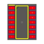 آی سی گیت 74HC00D SMD NAND