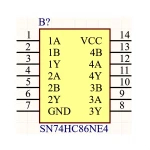 آی سی XOR شماره 74HC86N