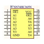 آی سی بافر HC 74365