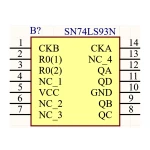 آی سی شمارنده 4 بیتی 74LS93