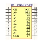 آی سی باس درایور 74HC540