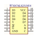 آی سی مالتی پلکسر 74LS251