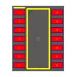 آی سی گیت NAND دو ورودی HEF4093BT