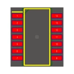 آی سی گیت NAND دو ورودی HEF4011BT