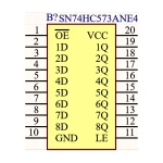 آی سی لچ D شماره 74HC573
