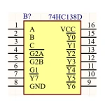 آی سی بافر HC 74138 SMD کپی