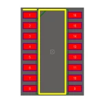آی سی بافر HC 74138 SMD کپی
