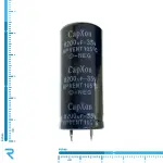 خازن الکترولیتی 8200 میکرو فاراد 35 ولت برند CAPXON سری NEG پایه کوتاه