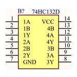 آی سی گیت NAND اشمیت تریگری SMD 74HC132D
