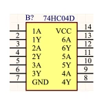 آی سی گیت NOT شماره SMD 74HC04