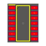 آی سی گیت XOR دو ورودی SMD 74HC86D