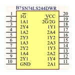 آی سی بافر سه حالته 74LS244 SMD