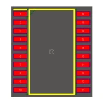 آی سی بافر سه حالته 74LS244 SMD
