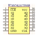 آی سی بافر 74LS175 SMD