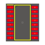 آی سی بافر 74LS175 SMD