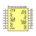 آی سی بافر 74LS109 SMD