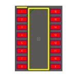آی سی بافر HC 74259 SMD
