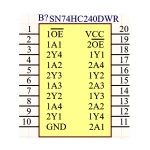آی سی بافر SMD HC74240