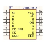 آی سی بافر HC 74166 SMD