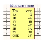 آی سی بافر HC 74158 SMD