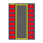 آی سی JK فلیپ فلاپ  74F109 SMD