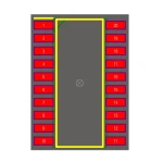 آی سی بافر F 74521 SMD