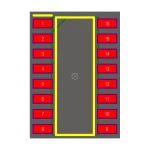 آی سی بافر 74LS378 SMD