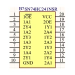آی سی بافر HC 74241 SMD