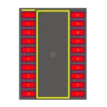 آی سی بافر HC 74241 SMD