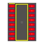 آی سی بافر F 74153 SMD