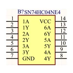 آی سی گیت NOT شماره 74HC04
