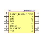 آی سی BCD به سون سگمنت CD4543