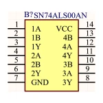 آی سی گیت NAND شماره 74ALS00