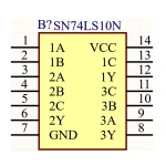 آی سی گیت NAND شماره 74LS10