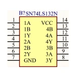 آی سی NAND اشمیت تریگری 74LS132