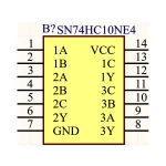 آی سی گیت NAND سه ورودی 74HC10