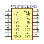 آی سی دی مالتی پلکسر 74HC139