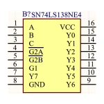 آی سی دیکودر/دی مالتی پلکسر  74LS138